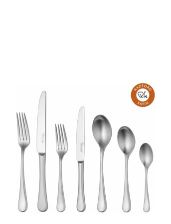 Robert Welch Radford Satin Cutlery Set, 84 Piece For 12 People - Silver - ONE SIZE