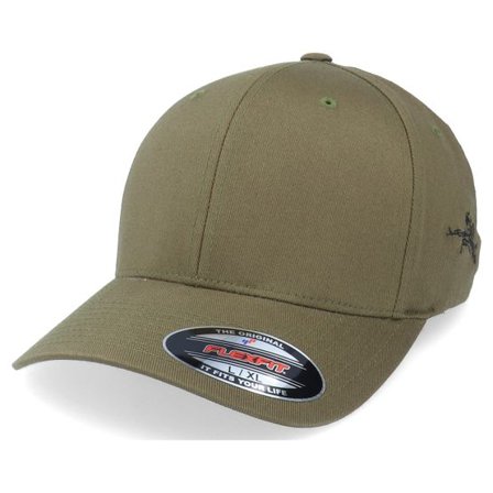 Iconic - Grön flexfit Keps - Devil & Angel Ak47 Side Olive Flexfit @ Hatstore