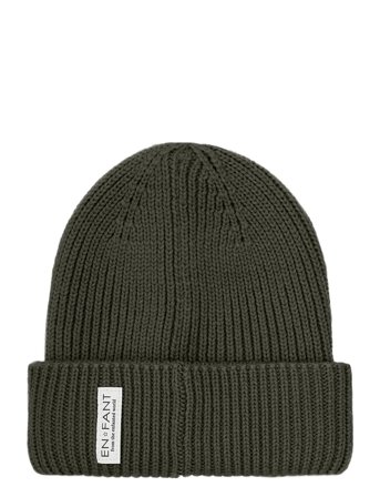 En Fant Beanie W. Lining - Green - 9-12M