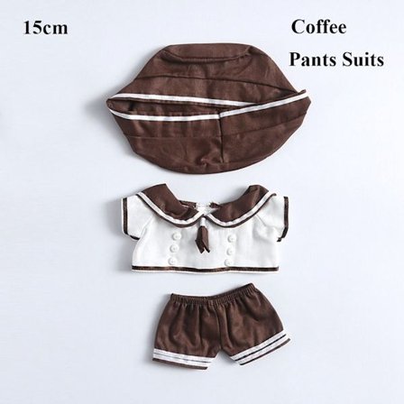 Dukkeklær Dukkekjoler KAFFE 15CMPANTS DRAKT BUKSE DRAKT