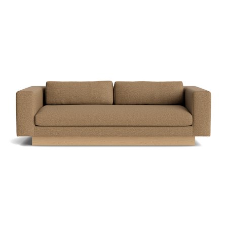 Manhattan 3 personers sofa - Sneak Brun - 219x100x75cm - Inkl. 2 Rygpuder - Lys og Indbydende 3 personers sofa med Nozag fjedre & stilfulde ben