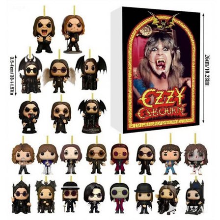 Ozzy Osbourne Motorsykkelbjelle Ozzy Osbourne Kalender Overraskelsesgave til Halloween og gave, adventskalender, for fans eller barn