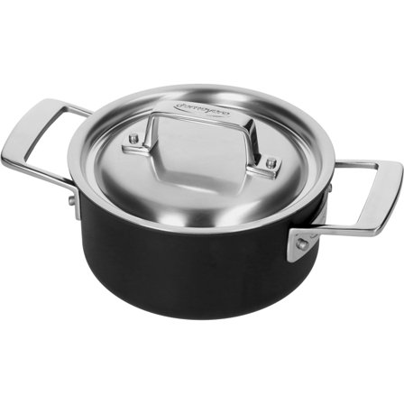 Demeyere Black 5 gryte 16 cm' - 'Sort/sølv