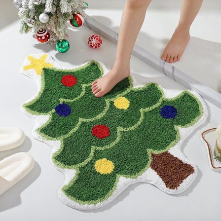 Matta - 40*60 cm - Dörrmatta - Julbadrumsmatta - Jurgolvmatta - Julgransbadrumsmatta