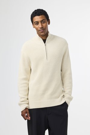 NN.07 Jacobo Sweater Male White Cotton