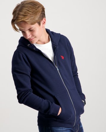 U.S. Polo Assn. DHM BB Zip Hoodie Blau Hoodies/Kapuzenpullover Jungen - Kids Brand Store