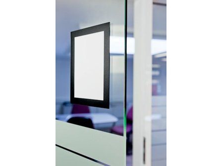 Durable Magnetram DURAFRAME A6 svart 2/fp - Lyreco - Kontorsmöbler och inredning - Tavlor ställ och ramar - Magnet ramar