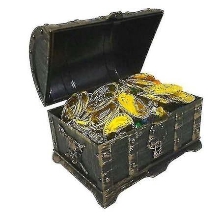 Pirat Skattkista för Barn med Vadderad Dekorativ Väska