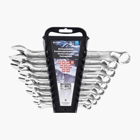 Blocknyckelsats djup 9 st. 5/16"–7/8"