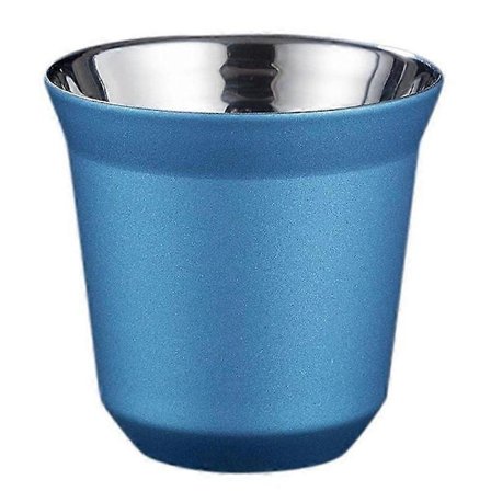 80 ml dubbelväggig espressokopp i rostfritt stål, isolering för kaffekopp, kapselformade kaffemuggar, C DS