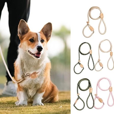 Säkerhetskoppel för husdjur, Anti-strypning, Anti-halk, Justerbar 8/12 mm, Valfritt hundtillbehör