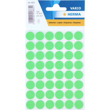 ETIKETT GRØNN 12MM