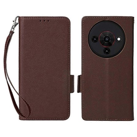 ZTE Blade A76 5G Håndledsrem PU Læder Wallet Case