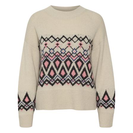 Part Two, Round-neck Knitwear Beige, Dames, Maat:L