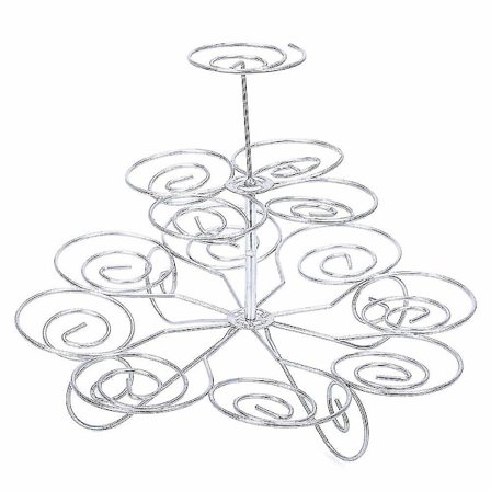 3-delt kagestativ, cupcakeholder, dessertstativ bordpynt