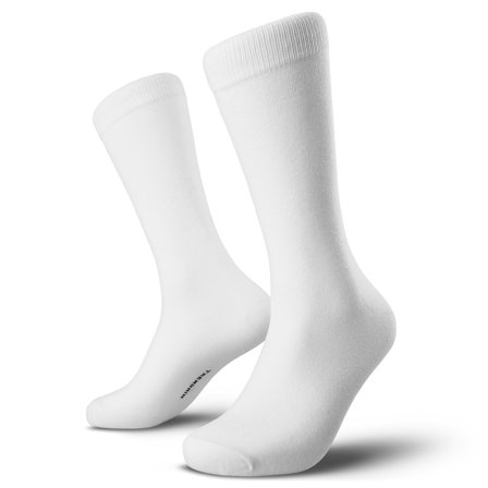 FlexFeel | White Socks for Men - Crew Socks