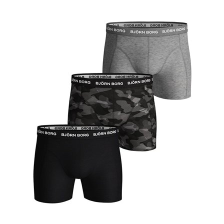 Björn Borg 3-Pack BB Shadeline Sammy Shorts, Black Beauty