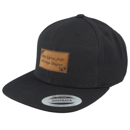 Scenes - Schwarz snapback Cap - Mitt Hjärtas Fröjd & Eviga Längtan Brown Patch Blk @ Hatstore