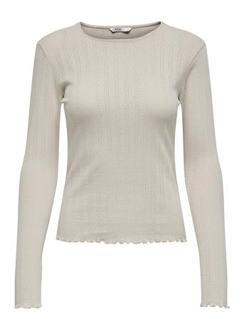 Onlcarlotta L/S Top Noos Jrs ONLY Cream