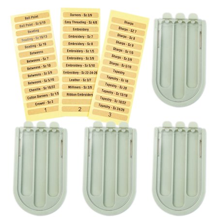 4 st Case med 3 rutnät Liten lätt nålorganisator för handarbete