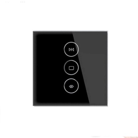 Intelligent bryter WiFi Tuya gardinbryter app tidsstyring Alexa stemmekontroll (svart)