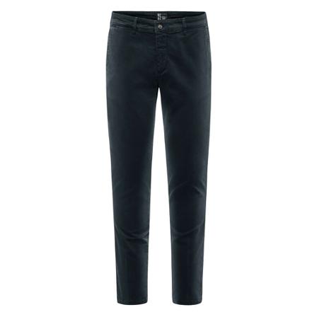 BomBoogie, Gabardine Trousers with Chino Pockets Blauw, Heren, Maat:W34