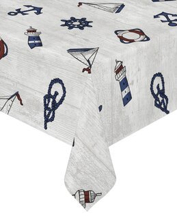 Voksduk Maritim metervare Hvit