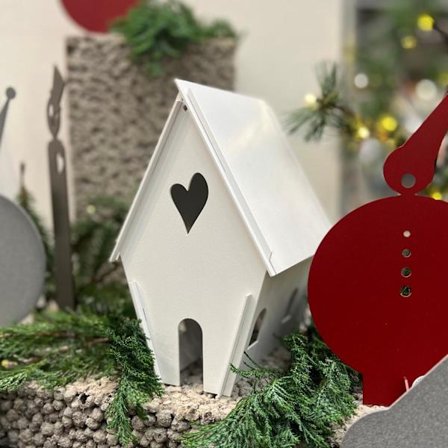 Pepparkakshus - återanvändbart Älska plåt