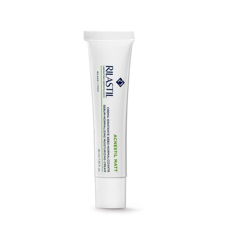 Rilastil Acnestil Crema Mat Idratante Sebonormalizzante 40ml - Tratt.viso 24 ore antimperfezioni