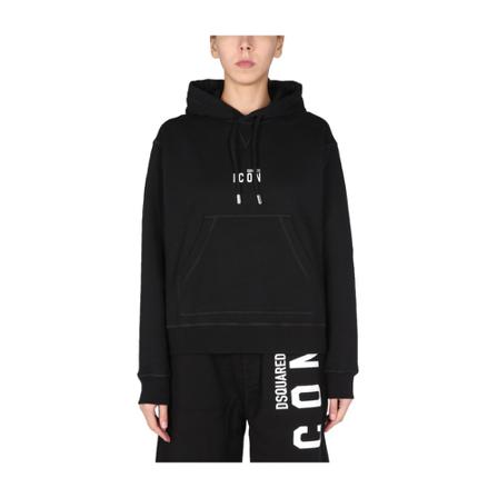 Dsquared2, Hoodies Czarny, Kobieta, Rozmiar: S
