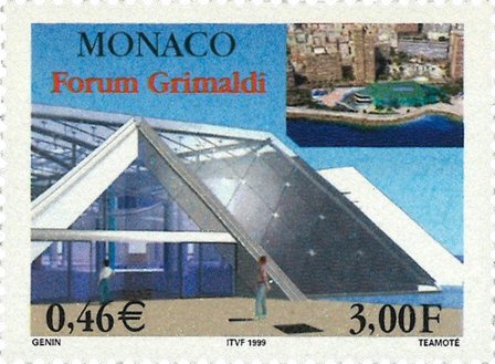 Monaco - Forum Grimaldi - Postfrisk frimærke