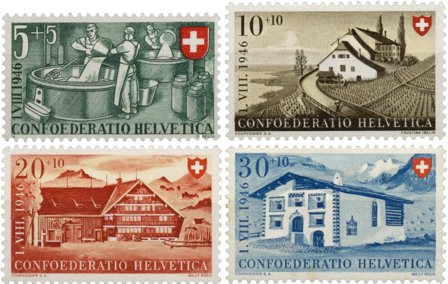 Schweiz 1946 - MICHEL 471/74 - Postfrisk