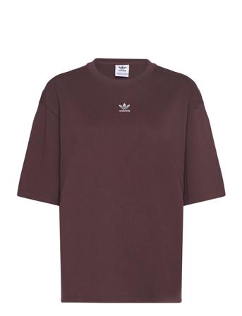 Essentials Boyfriend Tee Loose Sport Women Sport Clothing Sports Tops & T-shirts Sport T-shirts Burgundy Adidas Originals