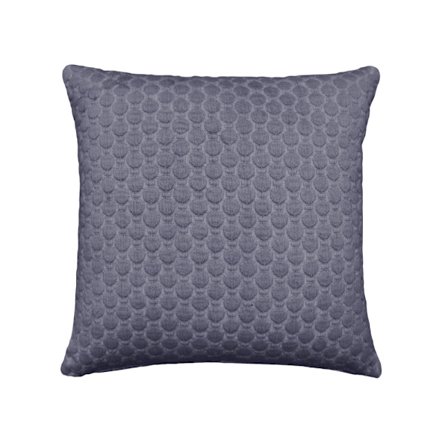 Blå stofpyntepude 50x50 cm