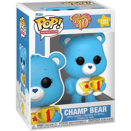 Funko pop! Animation: Care Bears 40-års jubilæum - Champ Bear - Hvid - Legetøj - Voksen - Care Bears