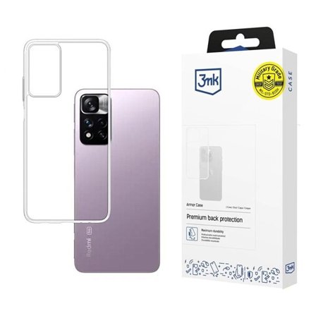 3mk Panssarikotelo Xiaomi Redmi Note 11 5G:lle - läpinäkyvä
