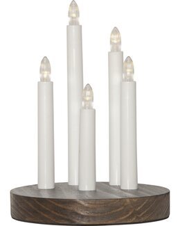 Star Trading Adventsljusstake LED Doris Brun - Jul