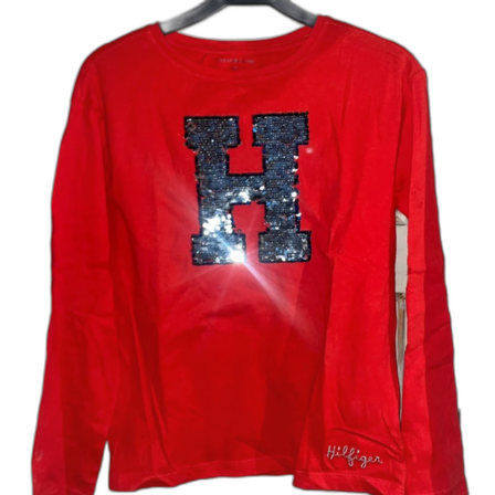 Röd långärmad tröja från Tommy Hilfiger
