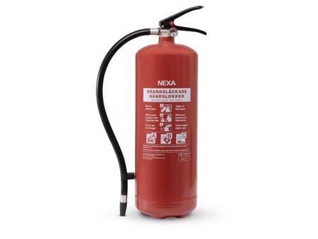 NEXA Brandsläckare pulver 6kg röd 43A 233B C - Lyreco - Skyddsutrustning - Brandskydd och säkerhet - Brandsläckare