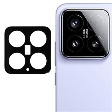For Xiaomi 15 Kameralinsebeskytter Rask Installering Herdet Glass Linsefilm, Svart