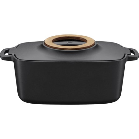 Fiskars Norden gryta oval 5 L støpejern' - 'Svart