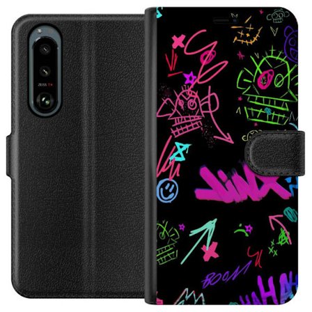 Kompatibelt Plånboksfodral till Sony Sony Xperia 5 III Guldlejon