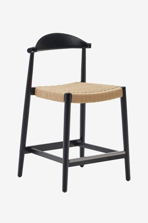 Kave Home - Jakkara Nina - Musta - Baarituolit & baarijakkarat - - Homeroom