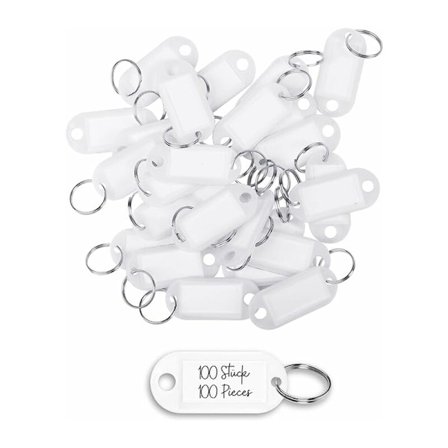 Nøgleholdere/nøgleskilte, robuste, vejrbestandige, etiketter, 100 stk.