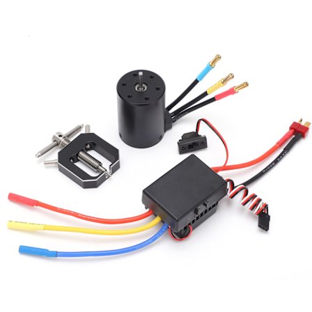 3650 4300KV Vanntett Børsteløs Motor med 60A ESC Motor Pinion Gear Puller Fjerner Combo Sett for 1/10 1/8 RC Bil