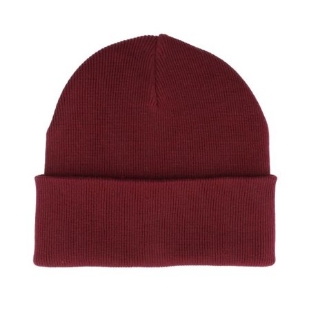 Beechfield - Röd cuff Beanie - Organic Cotton Burgundy Cuff @ Hatstore