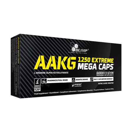Olimp Sports Nutrition AAKG 1250 Extreme Mega Caps L-Arginin Kapsler 120 stk