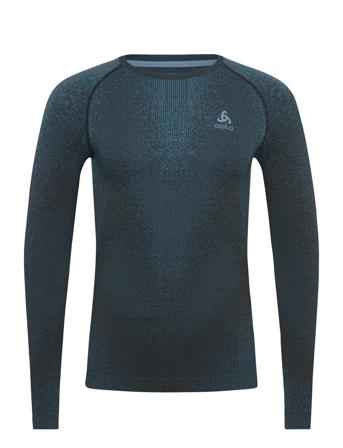 Odlo Bl Top Crew Neck L/S Blackcomb Eco Sport Sport Clothing Sport Tops Sport Long Sleeved Tops Blue Odlo