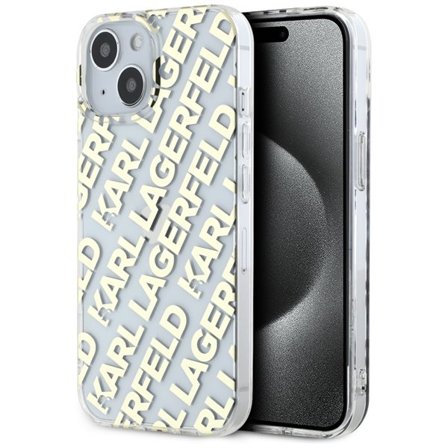 Karl Lagerfeld IML Fullover Logo etui til iPhone 15 / 14 / 13 - guld