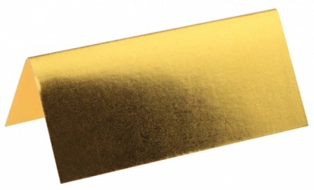 Bordkort metallisk guld 10-pak